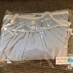 NWTIB Nelly Madison Baby Blue Seersucker Dress